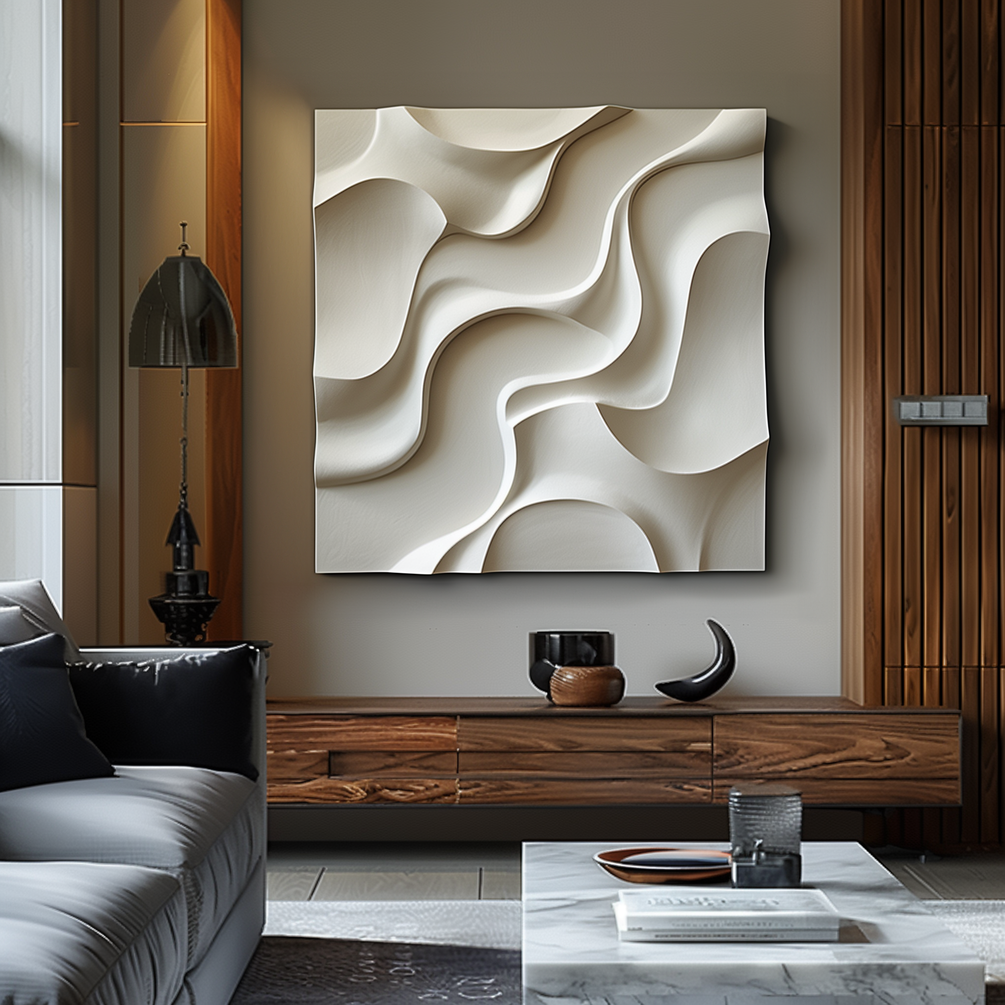 Meander: Contemporary Wall Art | Multi Size Indoor Decorations