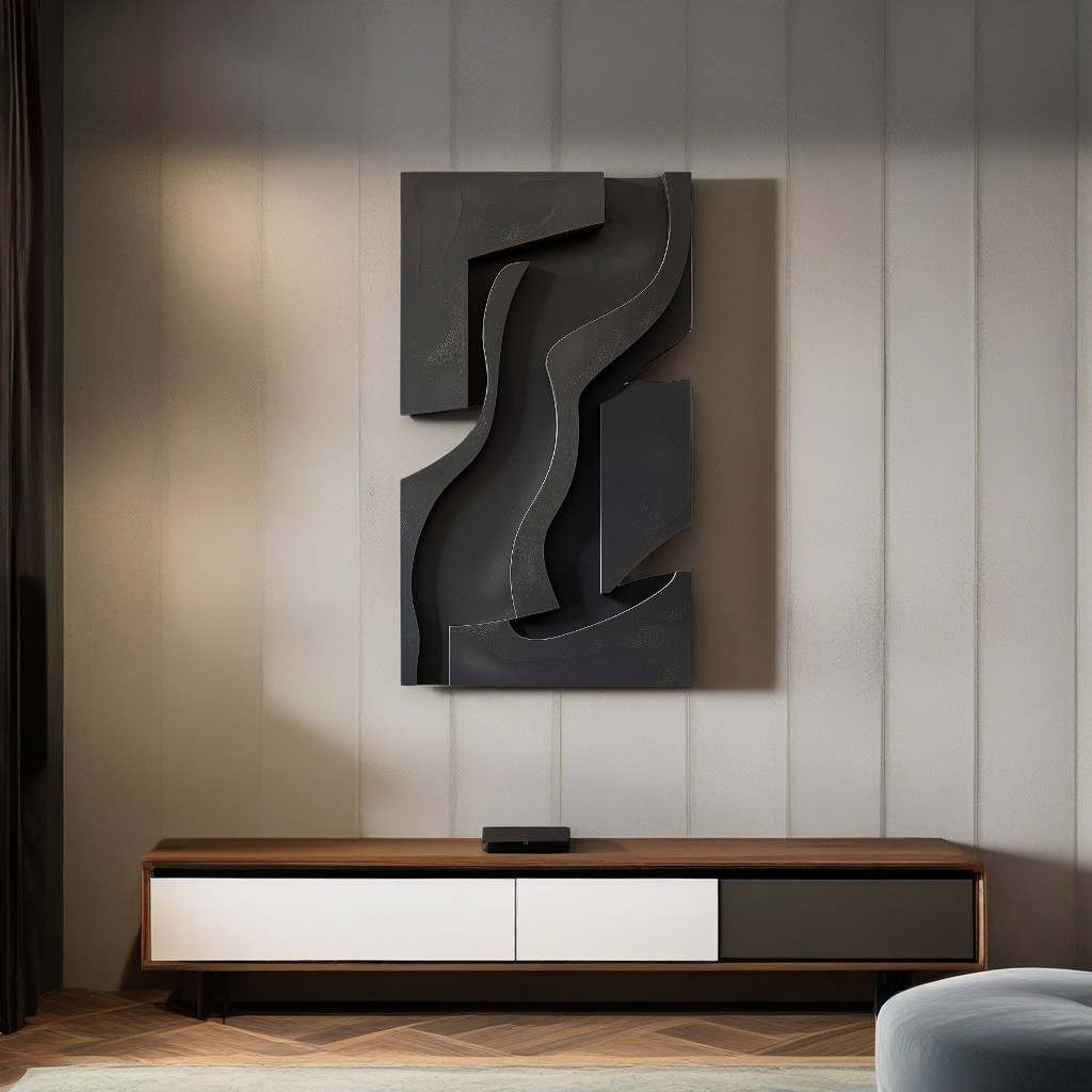 Basalt: Modern Wood Sculpture | Multi Size Indoor Decorations